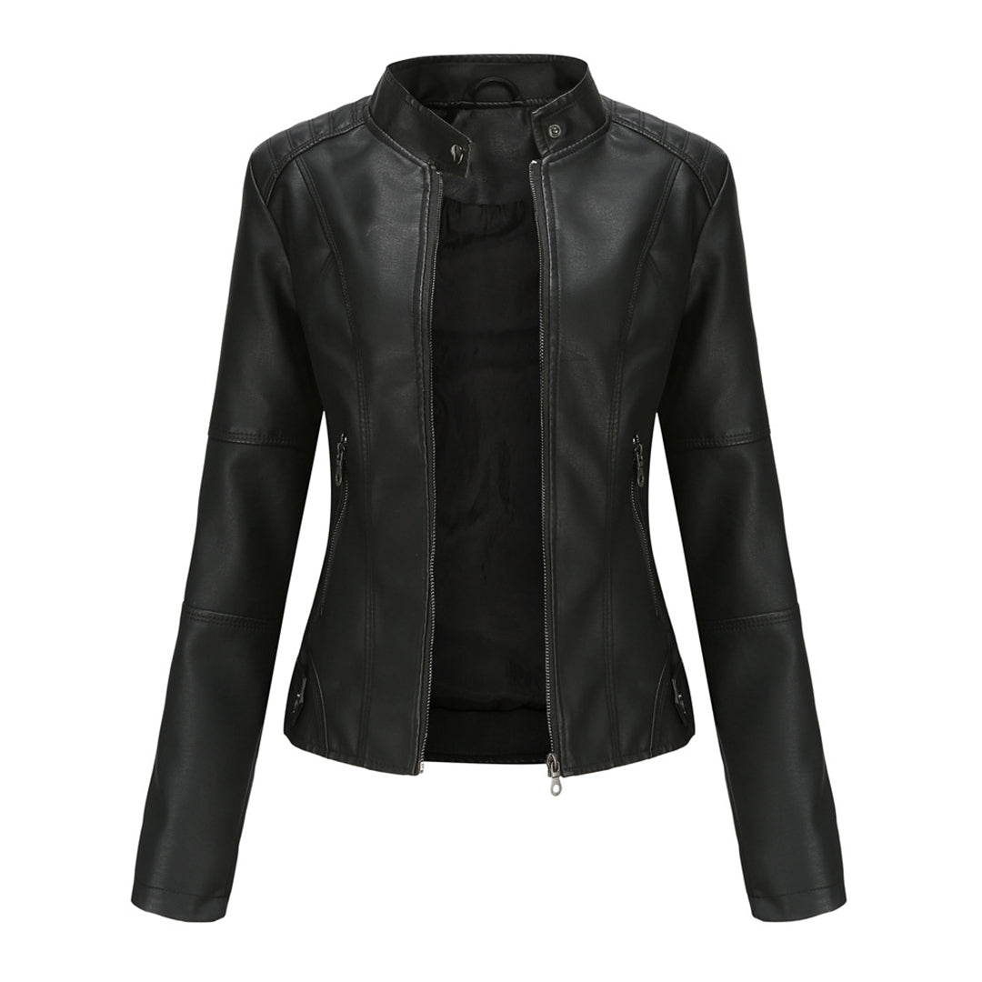 NOUVEAU RICHE Maßgeschneiderte Lederjacke Mit Strukturierter Form Und Stil