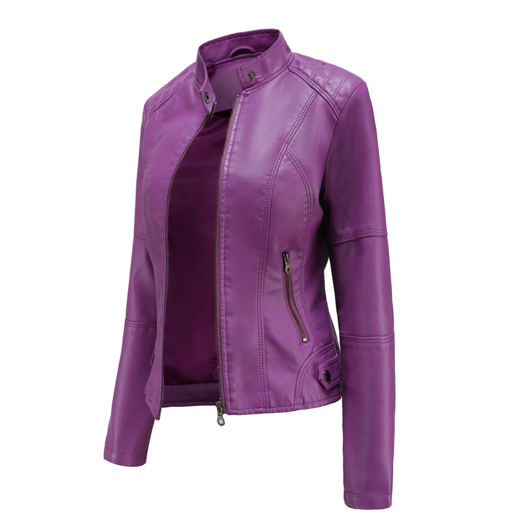 NOUVEAU RICHE Maßgeschneiderte Lederjacke Mit Strukturierter Form Und Stil
