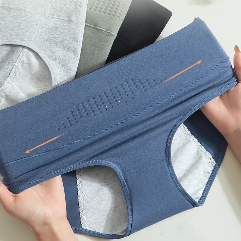 NOUVEAU RICHE Damen Auslaufsichere Menstruationshöschen Hoher Taille L4XL