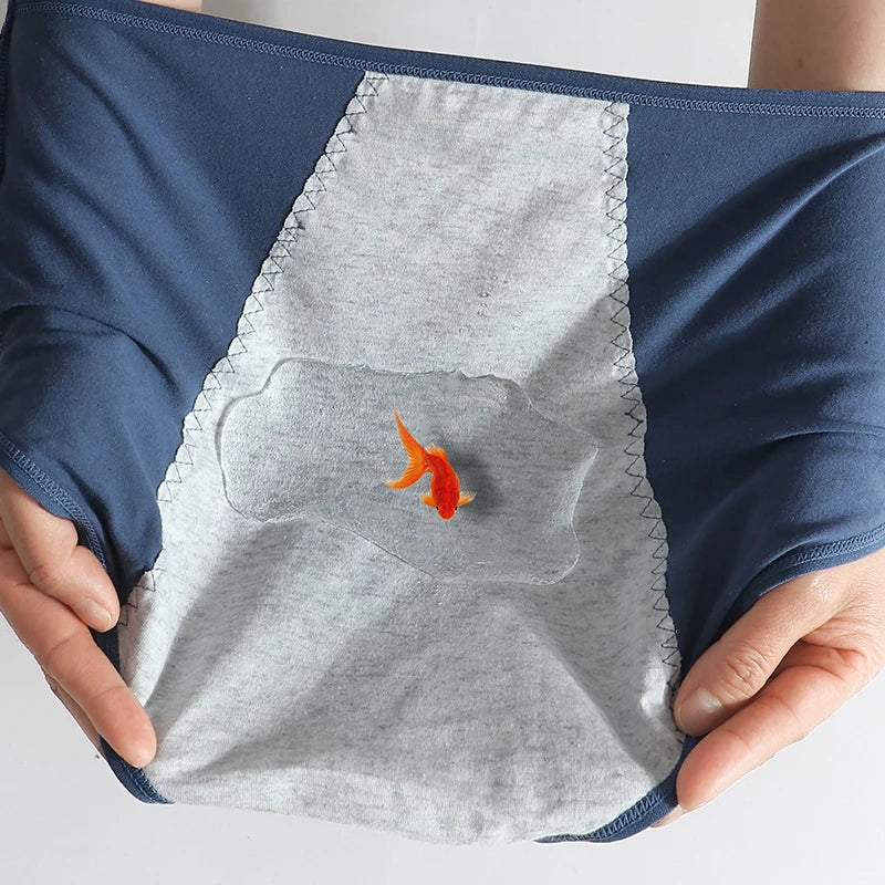 NOUVEAU RICHE Damen Auslaufsichere Menstruationshöschen Hoher Taille L4XL