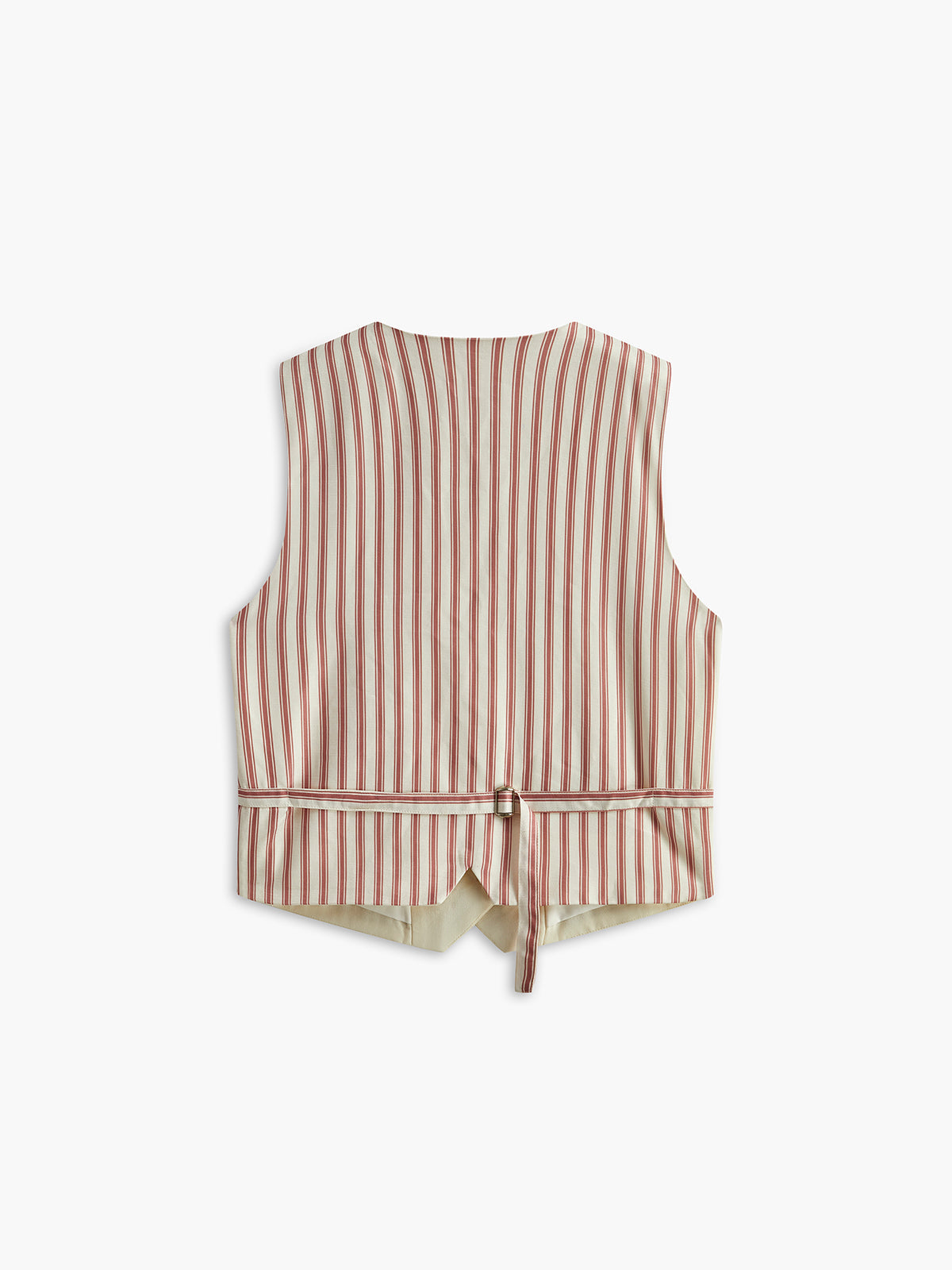 NOUVEAU RICHE Damen Ärmellose Weste – Bestickte Baumwollweste mit Gürtel