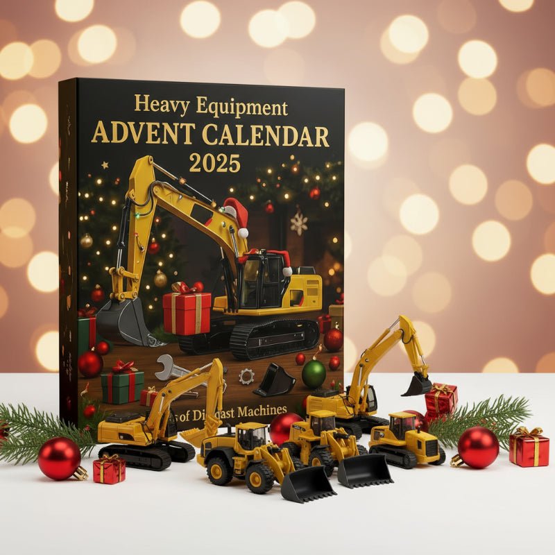 NOUVEAU RICHE Adventskalender Baufahrzeuge für Kinder – 24 Überraschungen mit Fahrzeugen & Werkzeug, Countdown bis Weihnachten, ab 3 Jahren Standard