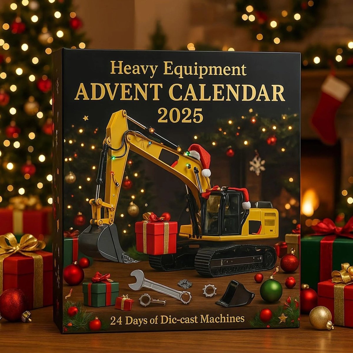 NOUVEAU RICHE Adventskalender Baufahrzeuge für Kinder – 24 Überraschungen mit Fahrzeugen & Werkzeug, Countdown bis Weihnachten, ab 3 Jahren