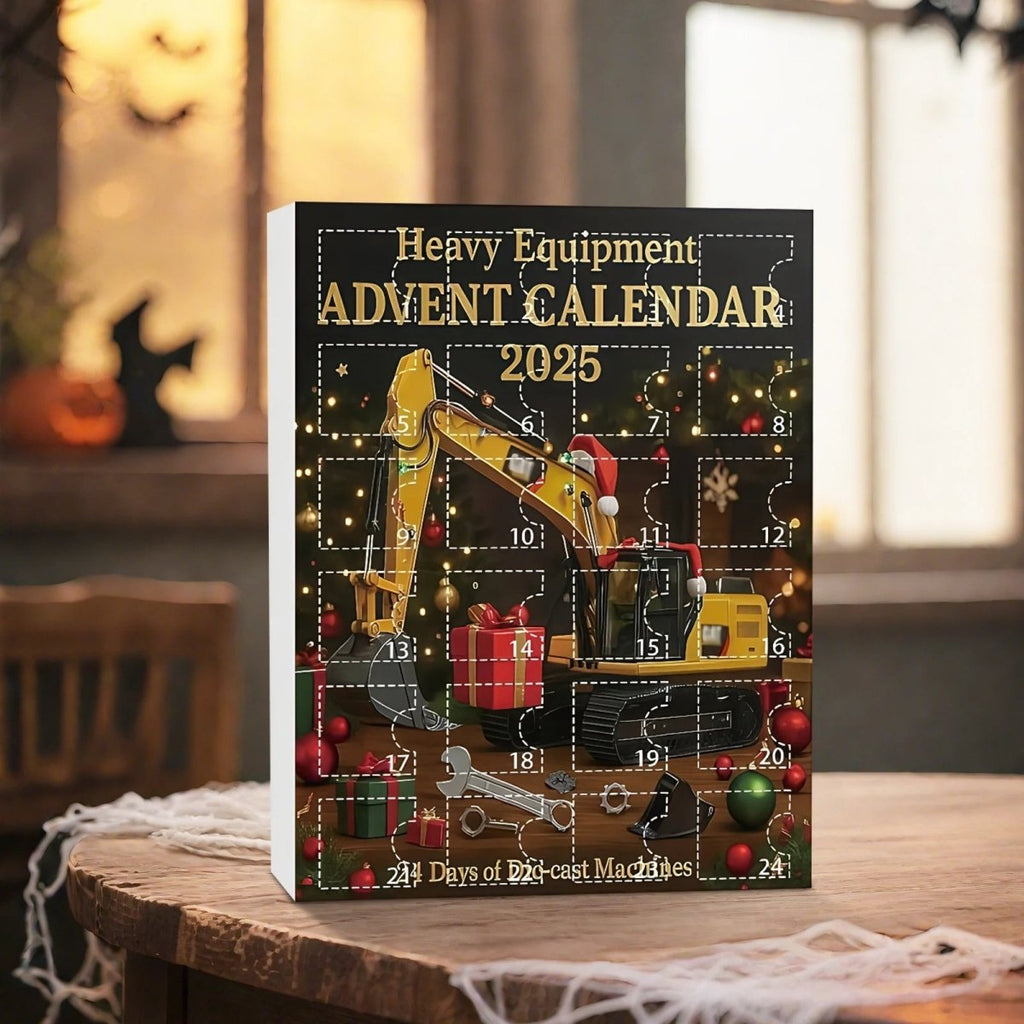 NOUVEAU RICHE Adventskalender Baufahrzeuge für Kinder – 24 Überraschungen mit Fahrzeugen & Werkzeug, Countdown bis Weihnachten, ab 3 Jahren