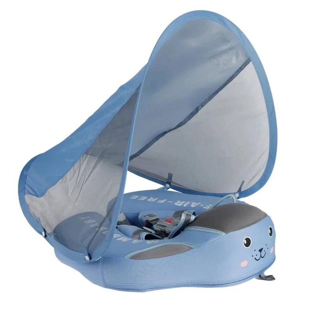 Babyschwimmer mit abnehmbarem Sonnenschutz, türkis 0