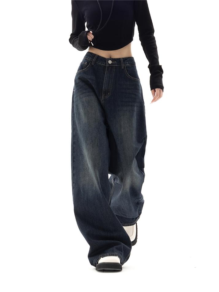 NOUVEAU RICHE Baggy Boyfriendjeans Mit Vintage Waschungseffekt 90er Stil