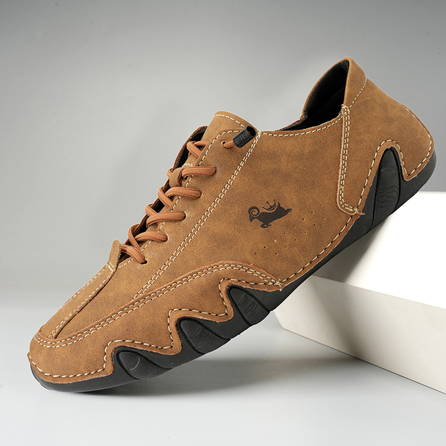 NOUVEAU RICHE Barfuß Lederschuhe Ultraflex Natürliche Fußgesundheit Braun