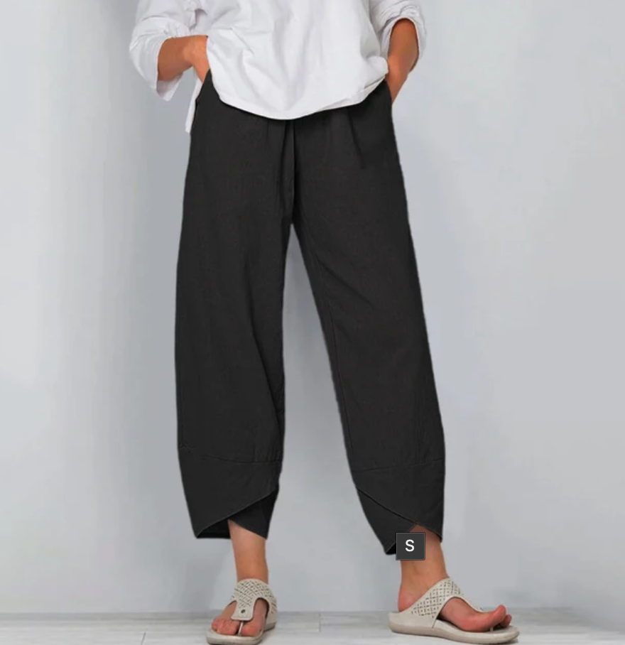 NOUVEAU RICHE Leichte Hose Mit Komfort Für Alltag Und Freizeit Stilvoll Schwarz