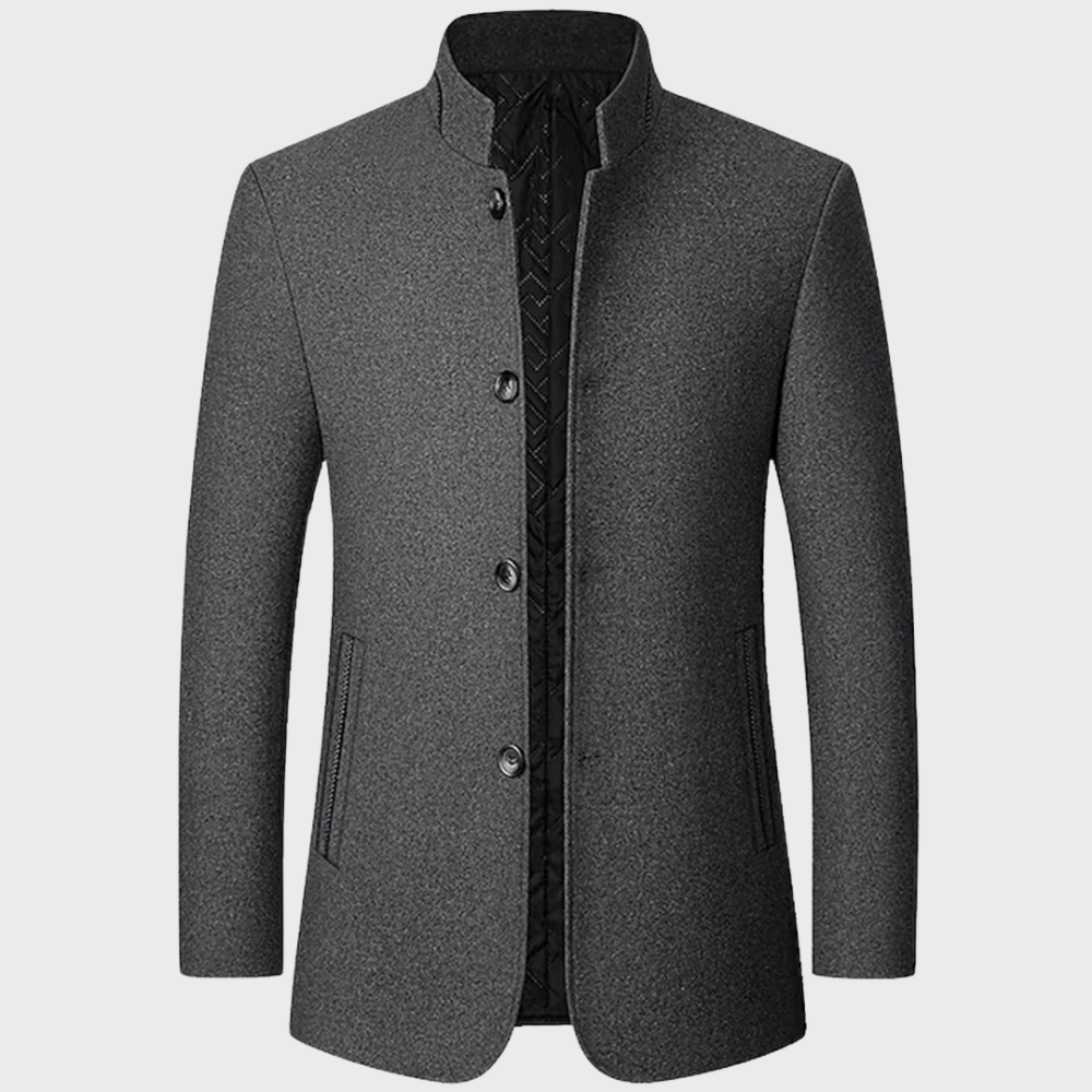 NOUVEAU RICHE Bequeme und Stylische Businessjacke für Herren mit Eleganter Passform Ideal für Büro und Geschäftliche Anlässe Grau