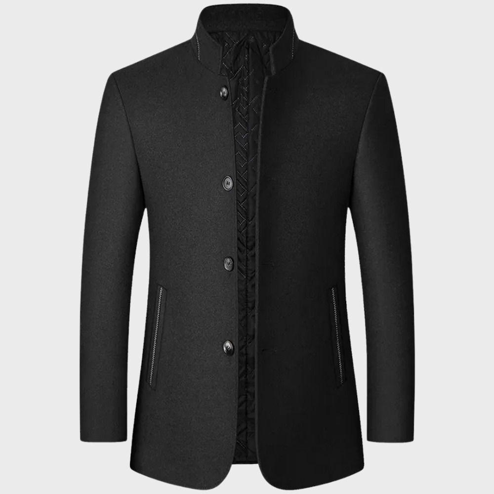 NOUVEAU RICHE Bequeme und Stylische Businessjacke für Herren mit Eleganter Passform Ideal für Büro und Geschäftliche Anlässe Schwarz