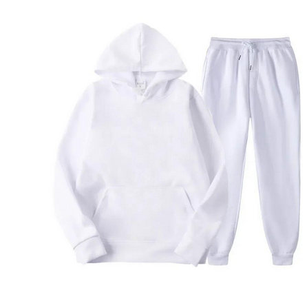 NOUVEAU RICHE Jogger Sportset Komfortabler Hoodie Und Jogginghose Herren Weiß
