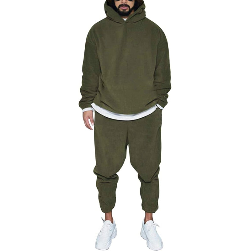 NOUVEAU RICHE Jogger Sportset Komfortabler Hoodie Und Jogginghose Herren