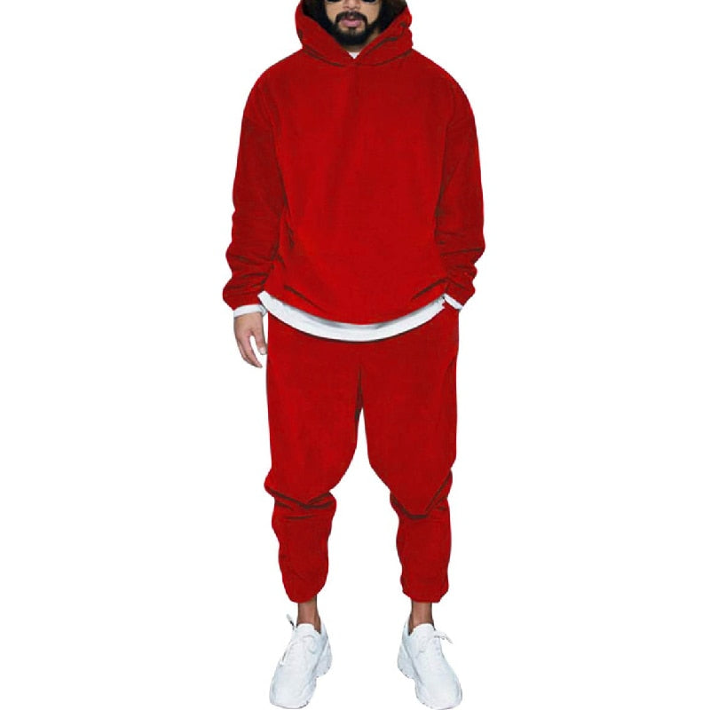 NOUVEAU RICHE Jogger Sportset Komfortabler Hoodie Und Jogginghose Herren