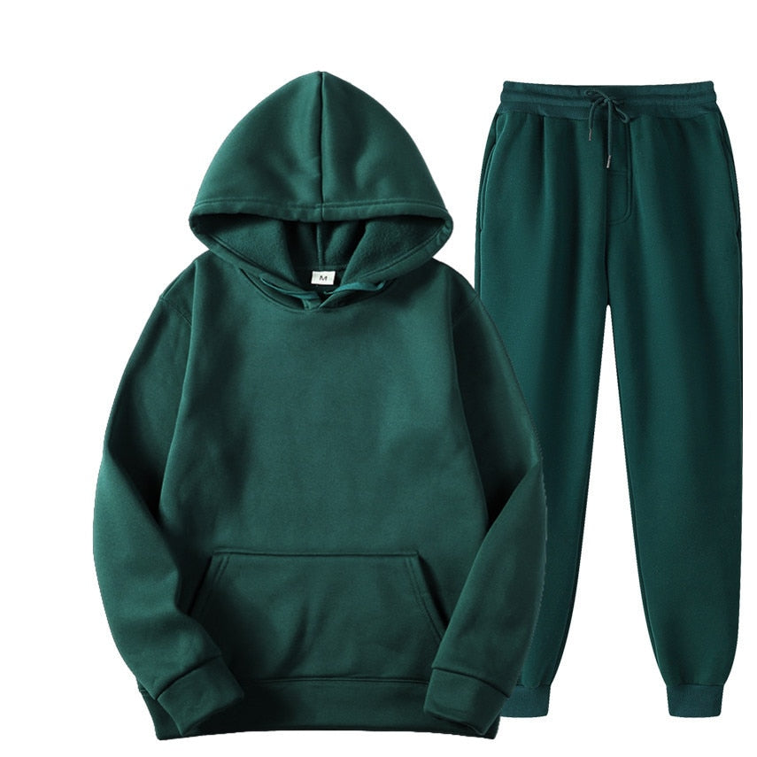 NOUVEAU RICHE Jogger Sportset Komfortabler Hoodie Und Jogginghose Herren