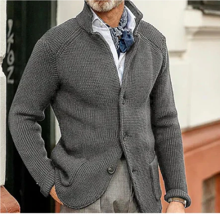 NOUVEAU RICHE Langer Cardigan Für Damen Mit Stil Und Komfort Für Kühlere Tage Grau