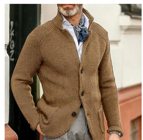 NOUVEAU RICHE Langer Cardigan Für Damen Mit Stil Und Komfort Für Kühlere Tage Braun