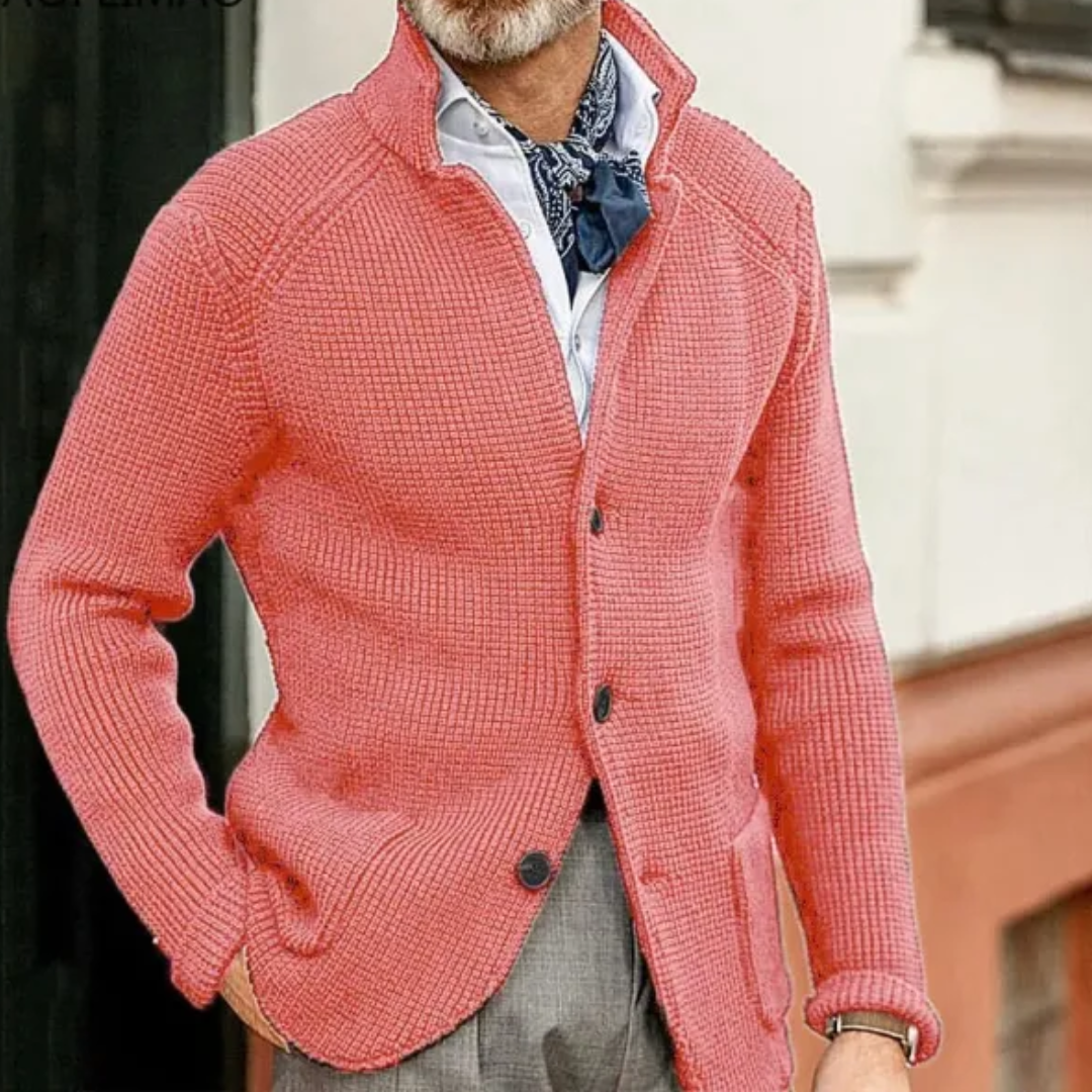 NOUVEAU RICHE Langer Cardigan Für Damen Mit Stil Und Komfort Für Kühlere Tage Orange