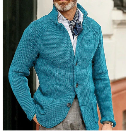 NOUVEAU RICHE Langer Cardigan Für Damen Mit Stil Und Komfort Für Kühlere Tage Cyan