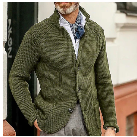 NOUVEAU RICHE Langer Cardigan Für Damen Mit Stil Und Komfort Für Kühlere Tage Armeegrün