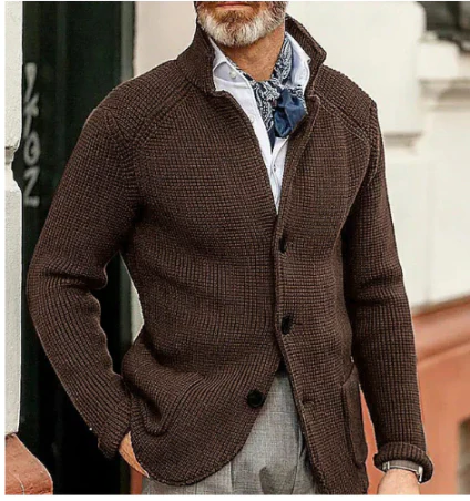 NOUVEAU RICHE Langer Cardigan Für Damen Mit Stil Und Komfort Für Kühlere Tage Dunkelbraun