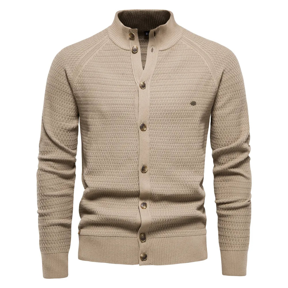 NOUVEAU RICHE Winter Cardigan Mit Knöpfen Für Gemütliche Kalte Tage Khaki