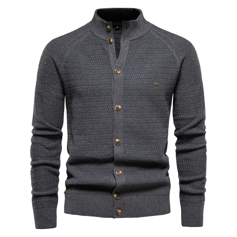 NOUVEAU RICHE Winter Cardigan Mit Knöpfen Für Gemütliche Kalte Tage Grau