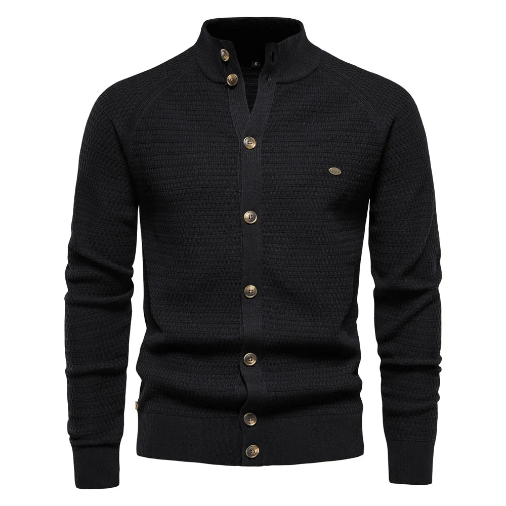 NOUVEAU RICHE Winter Cardigan Mit Knöpfen Für Gemütliche Kalte Tage Schwarz