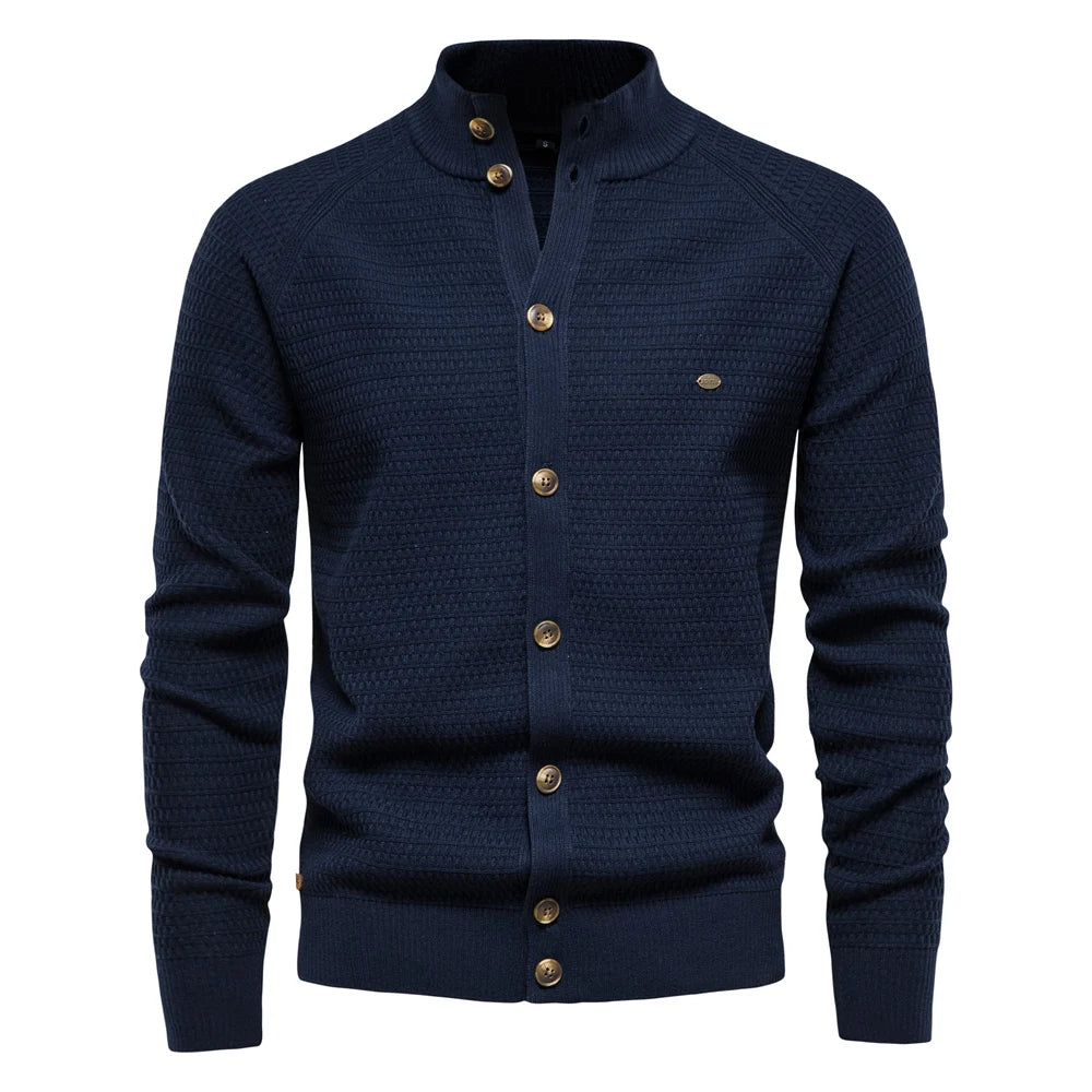 NOUVEAU RICHE Winter Cardigan Mit Knöpfen Für Gemütliche Kalte Tage Marineblau