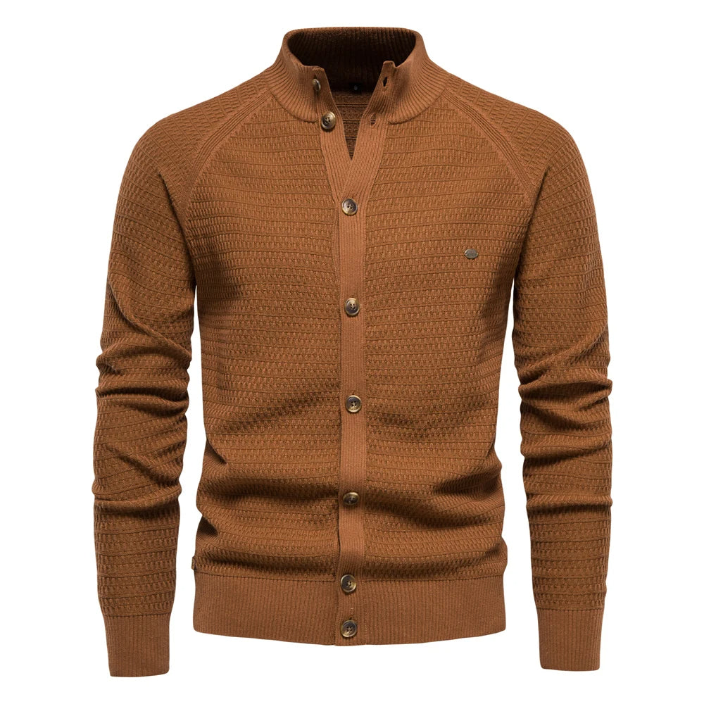 NOUVEAU RICHE Winter Cardigan Mit Knöpfen Für Gemütliche Kalte Tage Schokolade