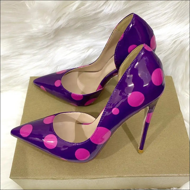 NOUVEAU RICHE Spitze High Heels Mit Dünnem Absatz Für Elegante Anlässe Und Komfortable Passform Lila