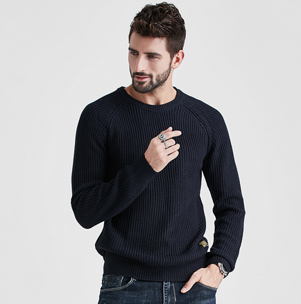 NOUVEAU RICHE Herren Pullover für Herbst und Winter Bequem und Stilvoll Wärme und Eleganz für Kältere Monate Schwarz