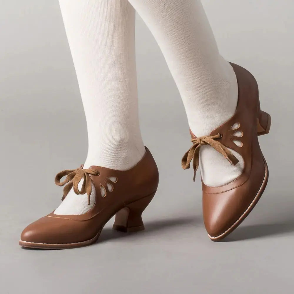 NOUVEAU RICHE Sandalen Mit Absatz Aus Leder Für Damen Bequem Und Stilvoll Ideal Für Den Alltag Und Besondere Anlässe Braun