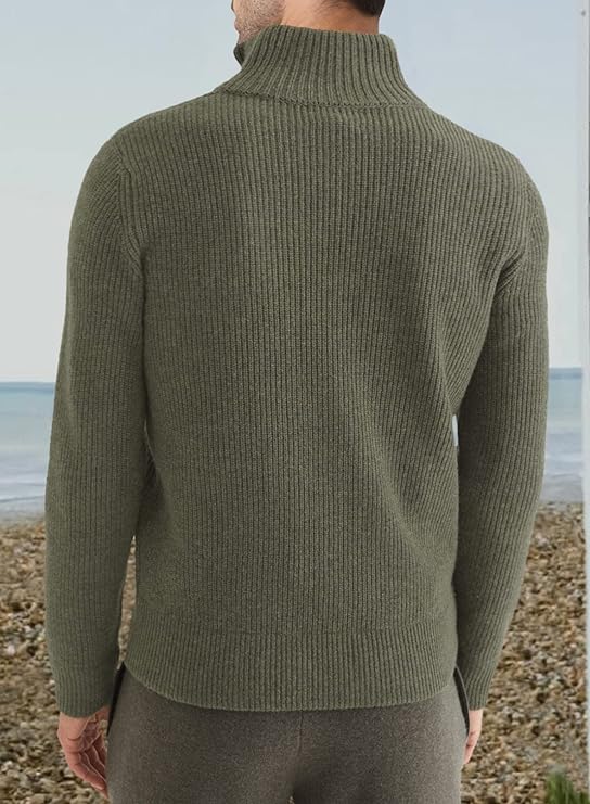 NOUVEAU RICHE Stylischer Zipper Pullover Für Herren Aus Bequemem Atmungsaktivem Material Mit Halbreißverschluss Ideal Für Freizeit Und Sport