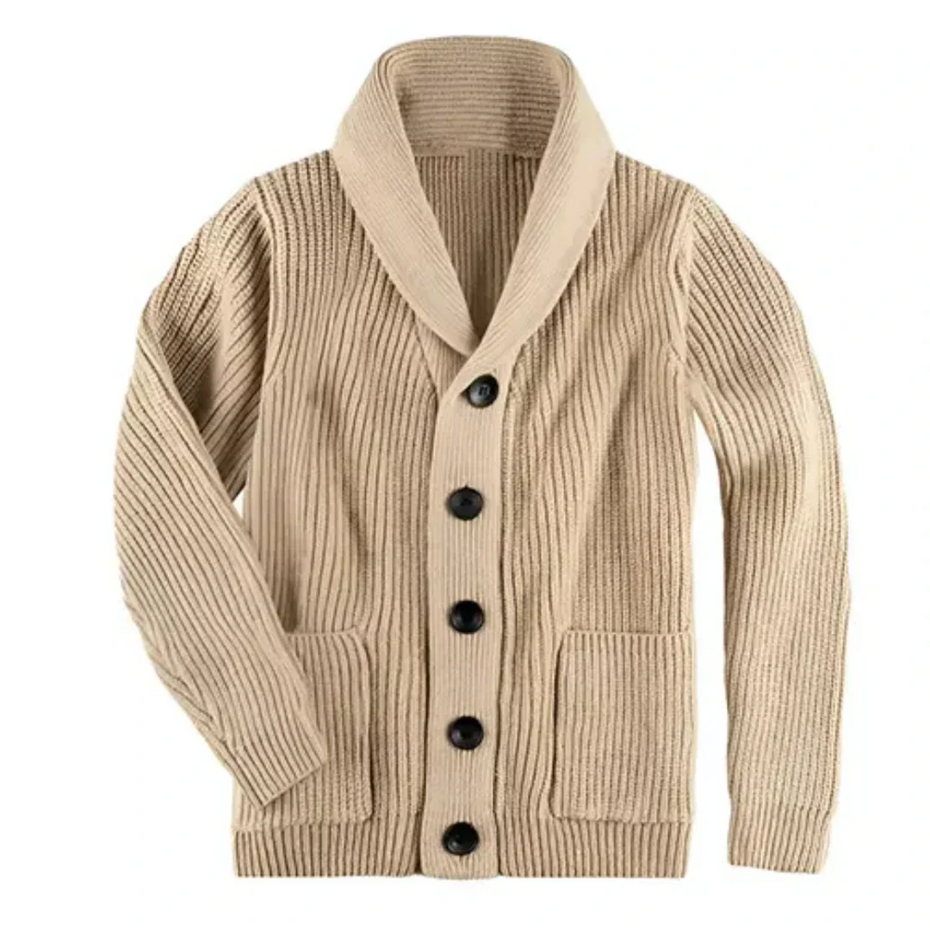 NOUVEAU RICHE Stylische Warme Strickjacke Für Damen Für Kühle Tage Beige