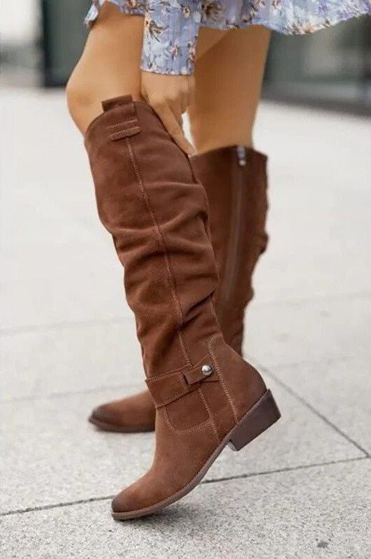 NOUVEAU RICHE Trendige Gefütterte Damenstiefel Warm Komfortabel Winter