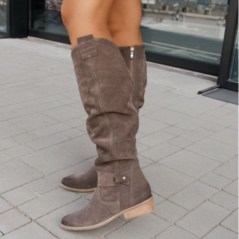 NOUVEAU RICHE Trendige Gefütterte Damenstiefel Warm Komfortabel Winter