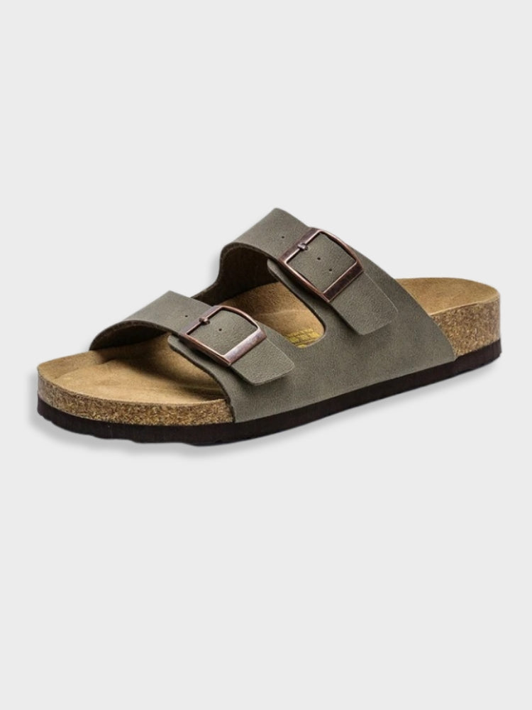 NOUVEAU RICHE Bequeme Arizona Sandalen Kunstleder Mit Robuster Sohle Dunkelgrau