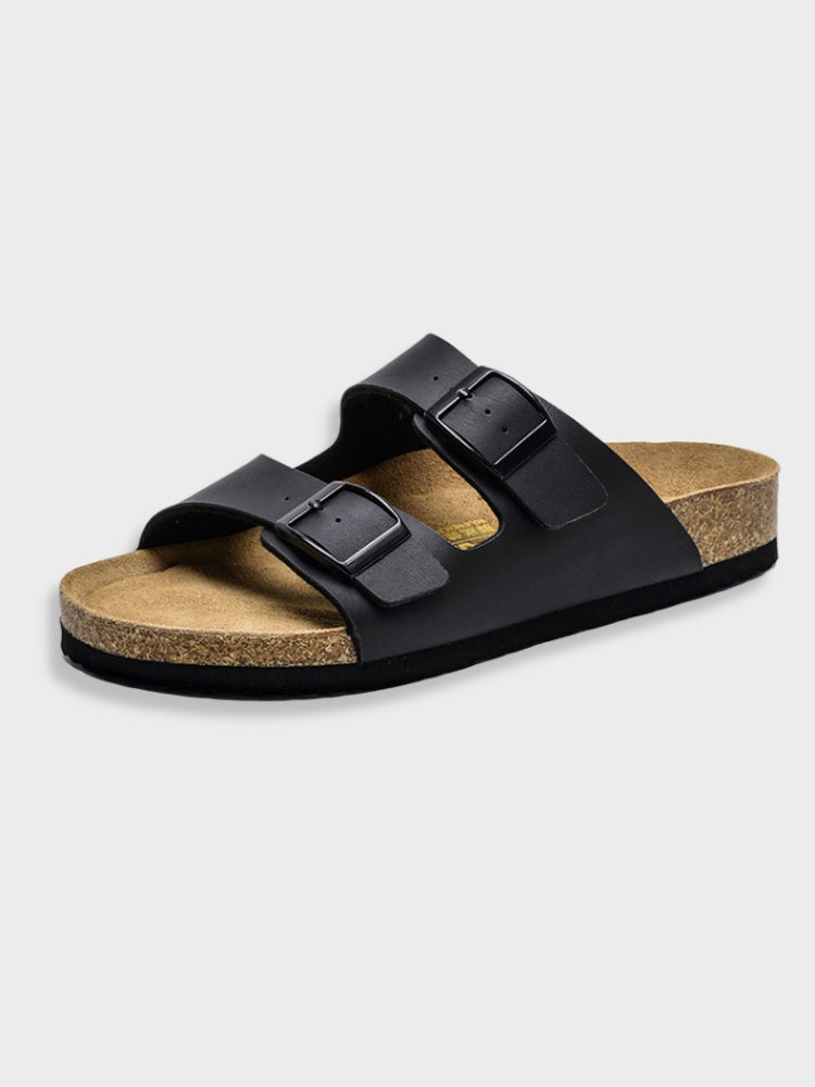 NOUVEAU RICHE Bequeme Arizona Sandalen Kunstleder Mit Robuster Sohle Schwarz