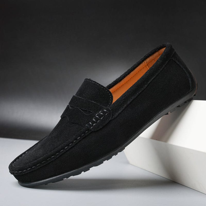 NOUVEAU RICHE Bequeme Herren Loafer Stilvolles Schuhwerk Für Büro Alltag Schwarz