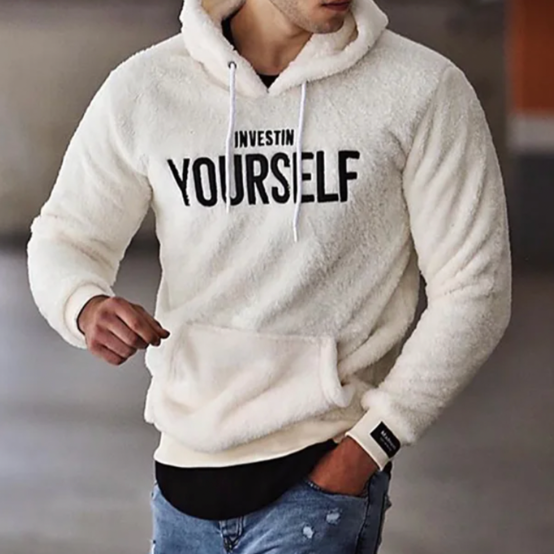 NOUVEAU RICHE Bequemer Warmer Hoodie Für Herre Ideal Für Kühle Tage Und Lässigen Stil Beige