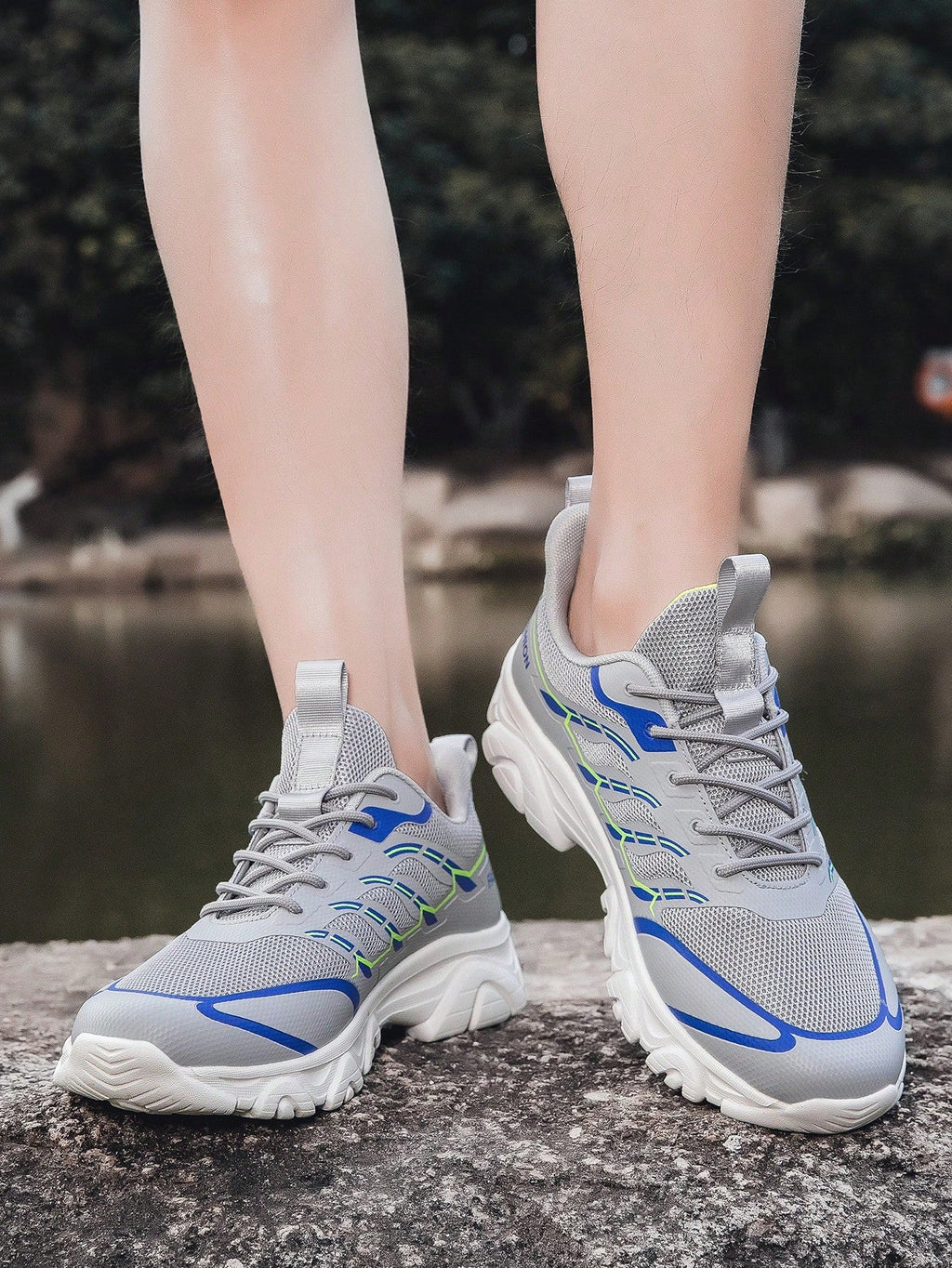 NOUVEAU RICHE Naraya | Herren Wanderschuh – Atmungsaktives Mesh, Anti-Schwitz-Technologie & Ergonomische Passform