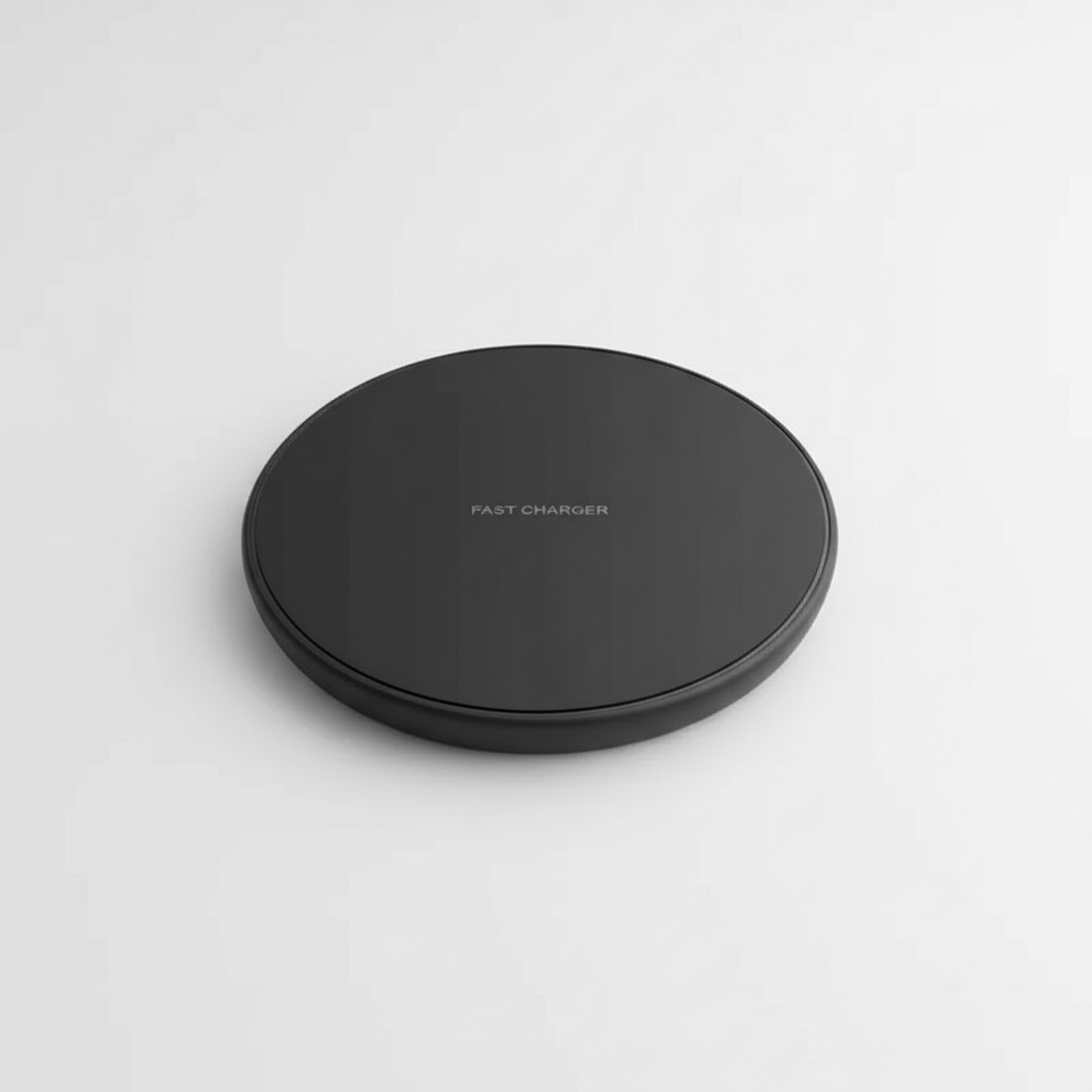 NOUVEAU RICHE Kabelloses Ladegerät 30W – Induktive Schnellladestation für iPhone, Samsung & Xiaomi, Weiss oder Schwarz – QuickCharge Schwarz Mit Kabel