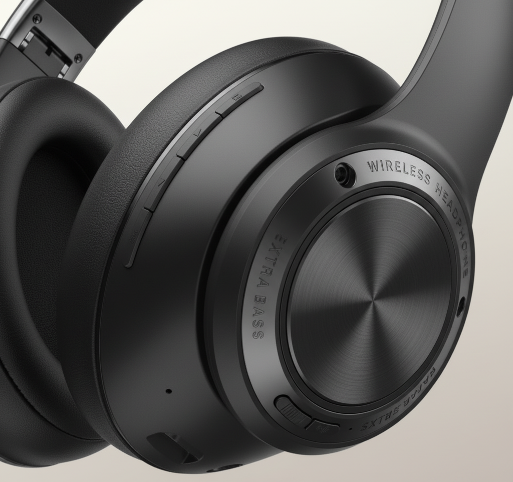 NOUVEAU RICHE Kabellose Kopfhörer – Faltbare Over-Ear Bluetooth Kopfhörer mit ANC, tiefer Bass, 30 h Akku – SoundFold