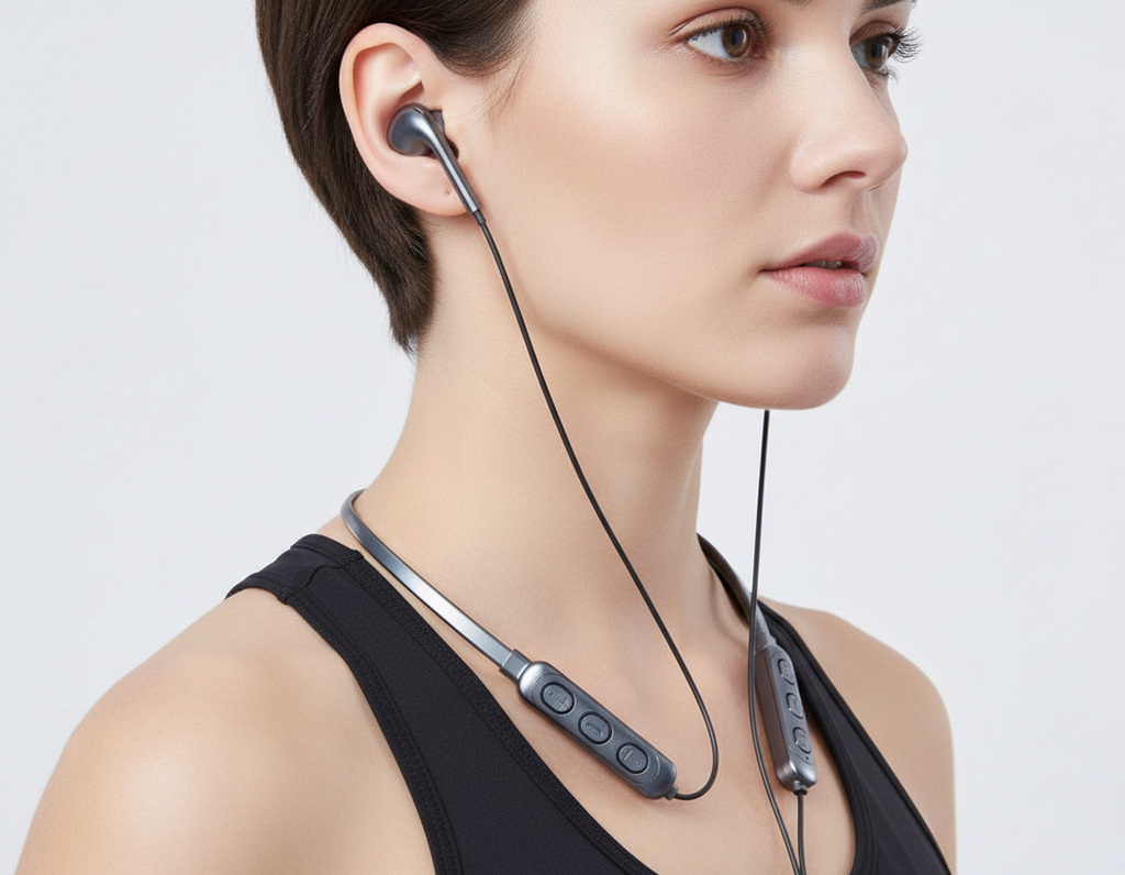 NOUVEAU RICHE Kabellose Kopfhörer – Bluetooth In-Ear Kopfhörer mit Noise Cancelling & Ladecase, lange Akkulaufzeit, leicht – SoundSync