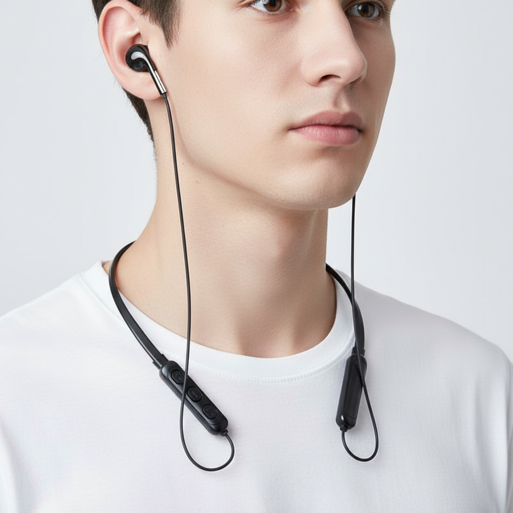 NOUVEAU RICHE Kabellose Kopfhörer – Bluetooth In-Ear Kopfhörer mit Noise Cancelling & Ladecase, lange Akkulaufzeit, leicht – SoundSync