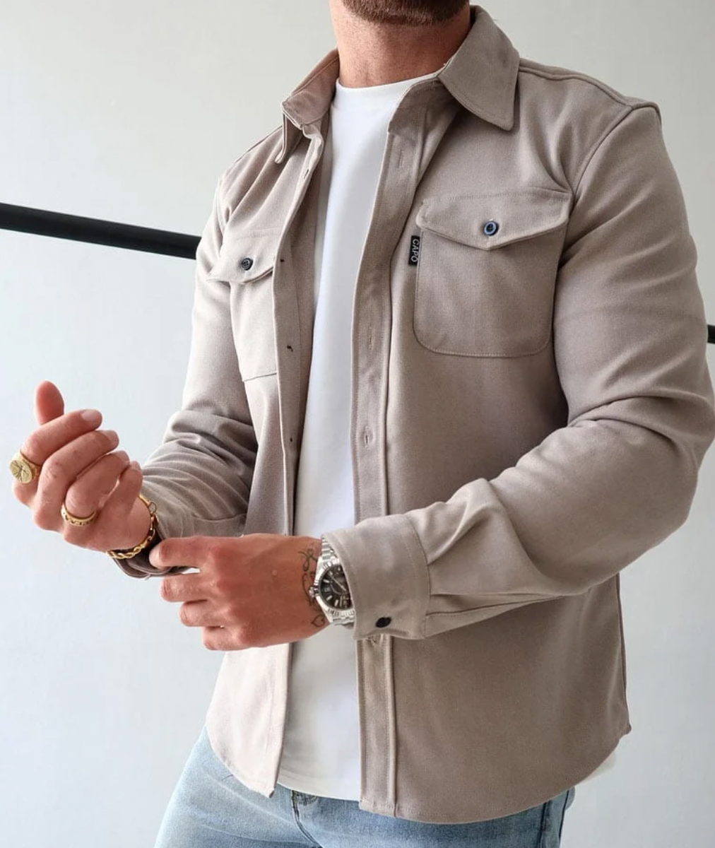 NOUVEAU RICHE Damen Elegante Hemd Kühle Jahreszeit Modernen Herbstgarderobe - Pullover Beige