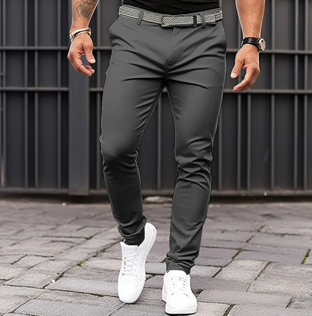 NOUVEAU RICHE Elegante und bequeme Herrenhose für jeden Anlass – Stilvolle Herrenmode für Freizeit und Business Dunkelgrau