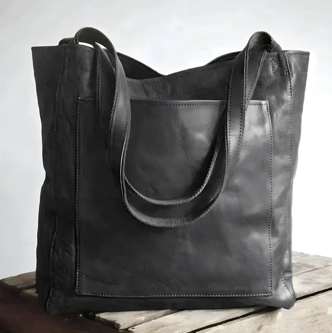 NOUVEAU RICHE Damen Handgefertigte Tasche – Elegante Tasche mit Meisterlicher Handwerkskunst Schwarz
