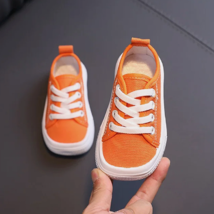 NOUVEAU RICHE Roque | Barfuß-Sneaker für Kinder Orange