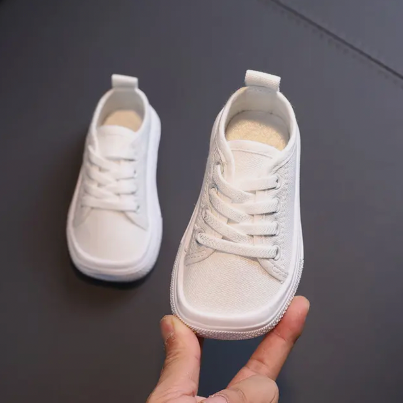 NOUVEAU RICHE Roque | Barfuß-Sneaker für Kinder Weiß